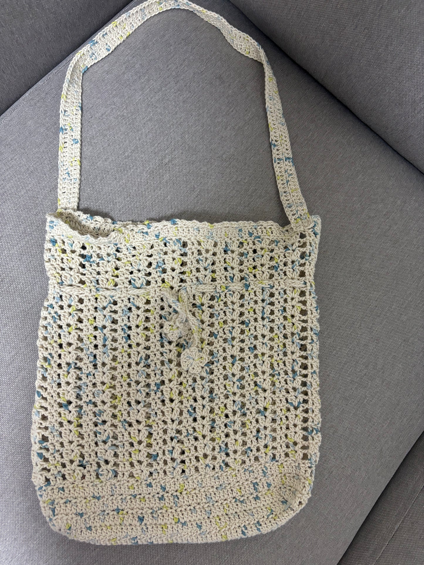 Crocheted side pockets